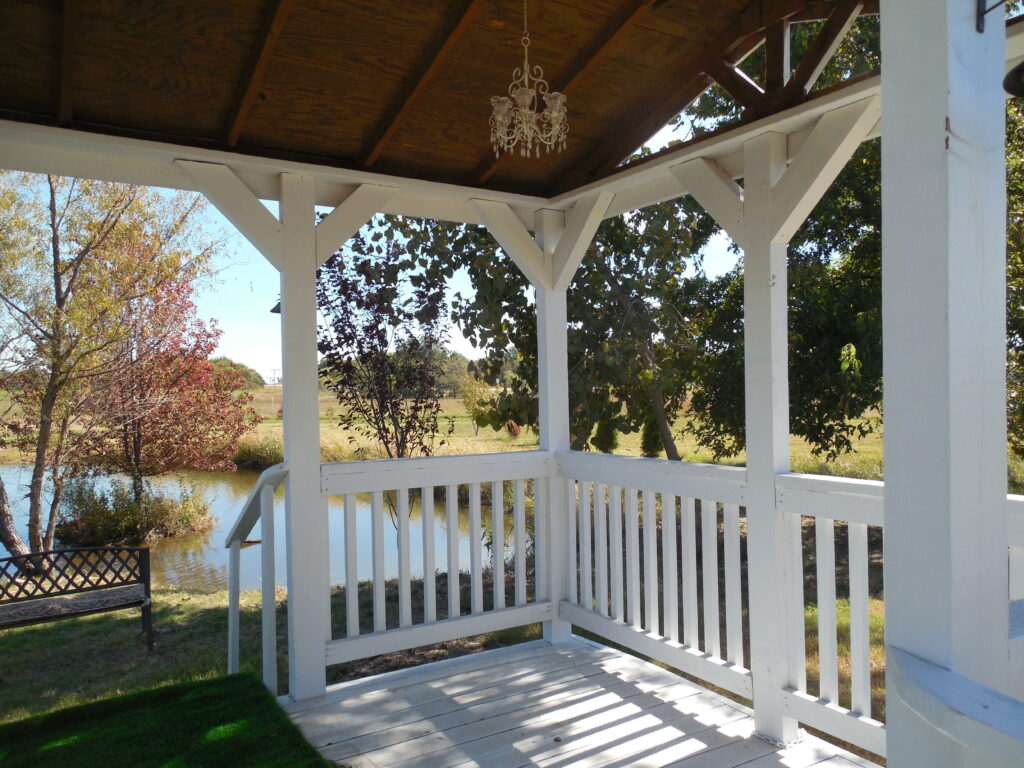 Image of view from the wedding gazebo