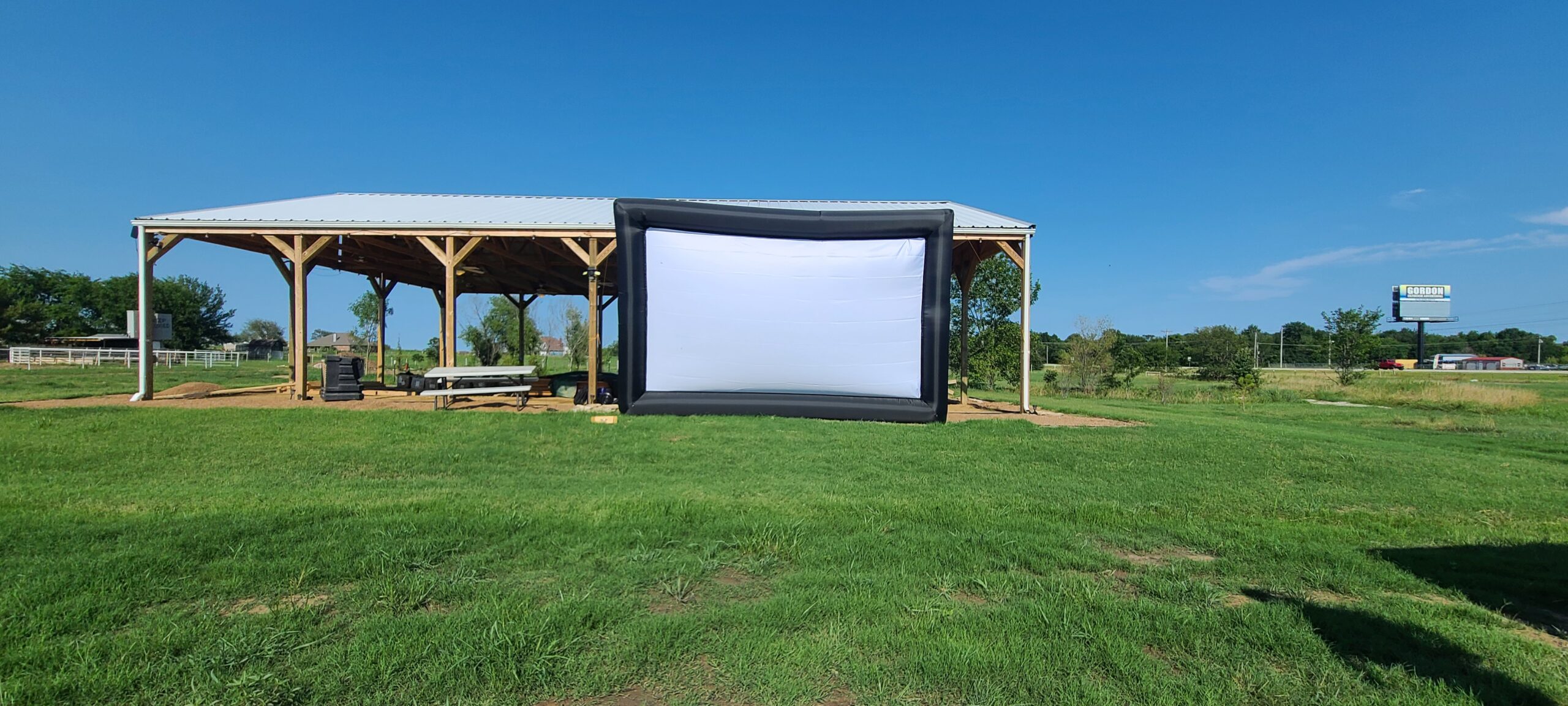 Outdoor movie screen